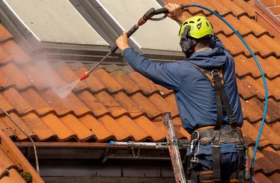 Démoussage et hydrofuge de toiture à Auty